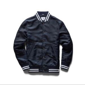 Navy Reigning Champ Bomber Jacket